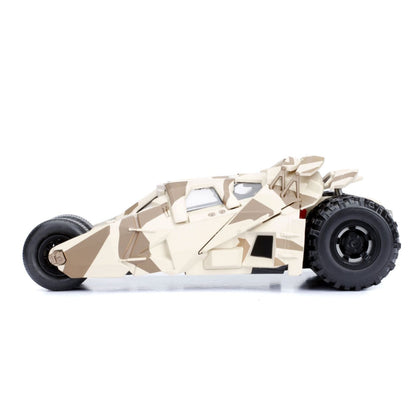 Jada Toys Batman The Dark Night Batmobile Camo with Batman 1:24 Scale Hollywood Ride