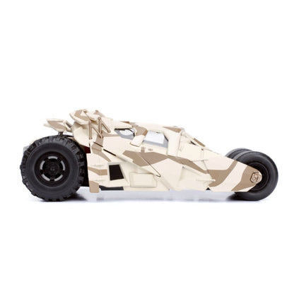 Jada Toys Batman The Dark Night Batmobile Camo with Batman 1:24 Scale Hollywood Ride