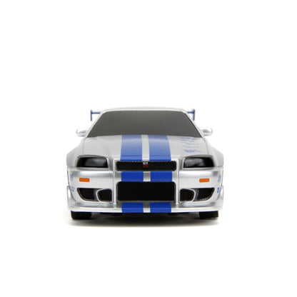 Jada Toys Fast & Furious 2002 Nissan Skyline GT R (BNR34) 1:24 Scale Remote Control Car