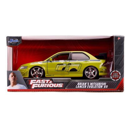 Jada Toys Fast & Furious Brian's 2002 Mitsubishi Lancer Evolution VII 1:24 Scale Hollywood Ride