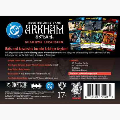 Cryptozoic Entertainment Batman: Arkham Asylum Deck Building Game Shadows Expansion