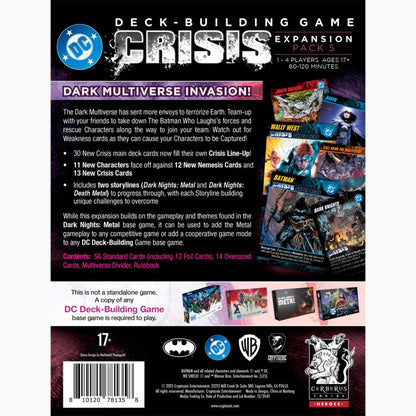 Cryptozoic Entertainment DC Crisis Expansion Pack 5 Death Metal Deck Building Game