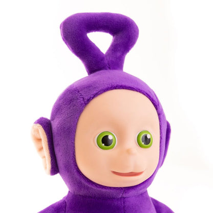 The Loyal Subjects Teletubbies Tinky Winky 8'' Plush with Interactive Color Changing Belly Patch