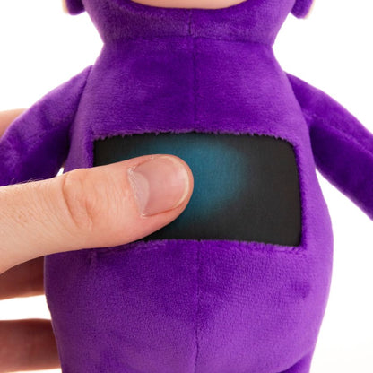 The Loyal Subjects Teletubbies Tinky Winky 8'' Plush with Interactive Color Changing Belly Patch