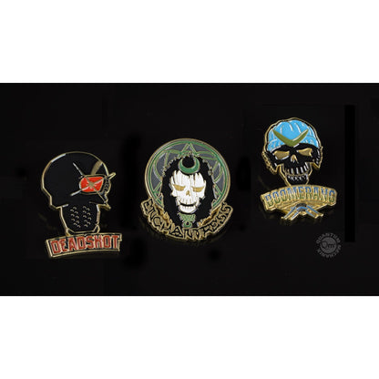 Quantum Mechanix Suicide Squad (2016) Lapel Pin Set #1