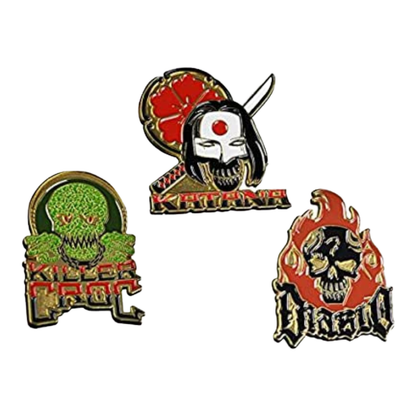 Quantum Mechanix Suicide Squad (2016) Lapel Pin Set #2