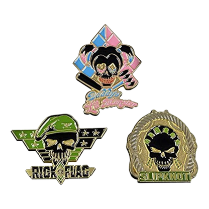 Quantum Mechanix Suicide Squad (2016) Lapel Pin Set #3
