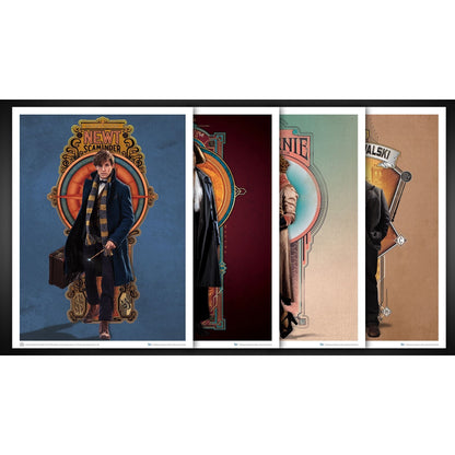 Quantum Mechanix Fantastic Beasts and Where to Find Them Art Print Set 3