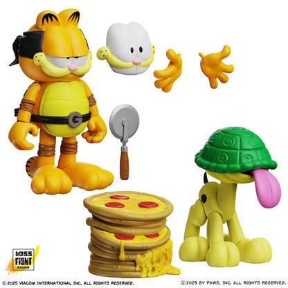 Boss Fight Studio Garfield x Teenage Mutant Ninja Turtles Garfello & Sidekick Odie Figure 2 Pack