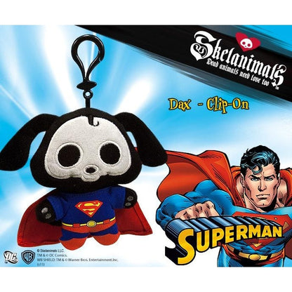 Toynami Skelanimals Superman Dax 4" Clip On Plush