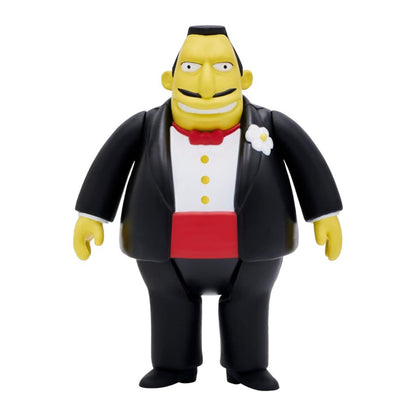 Super7 The Simpsons: McBain Senator Mendozza Reaction 3.75" Figure