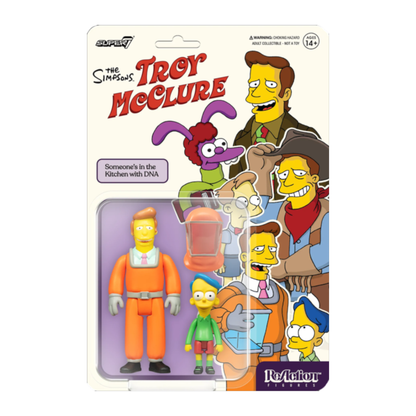 Super7 The Simpsons Troy McClure (Someone's in the Kitchen with DNA) Reaction 3.75" Figure