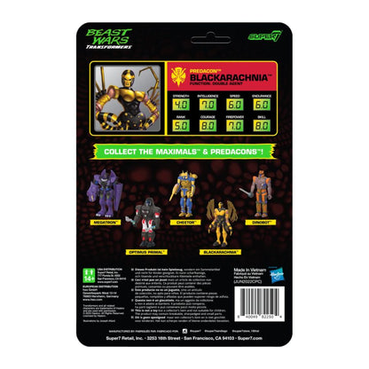 Super7 Transformers: Beast Wars Blackarachnia Reaction 3.75" Figure