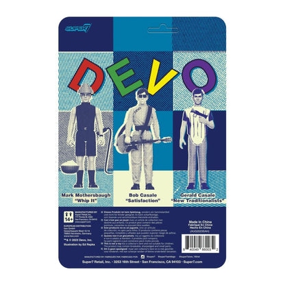 Super7 Devo Gerald Casale "New Traditionalists" Reaction 3.75 Figure
