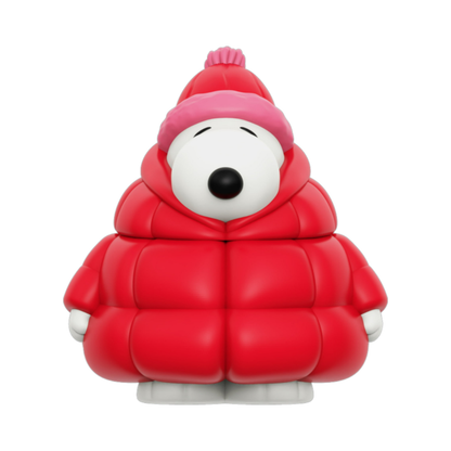 Super7 Peanuts Snoopy in Puffy Red Coat Fun! Fun! Figure