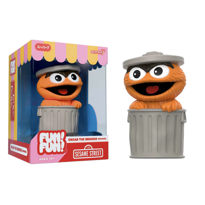 Super7 Sesame Street Oscar the Grouch (Orange) Fun! Fun! Figure
