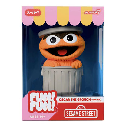Super7 Sesame Street Oscar the Grouch (Orange) Fun! Fun! Figure