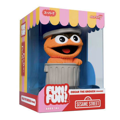 Super7 Sesame Street Oscar the Grouch (Orange) Fun! Fun! Figure