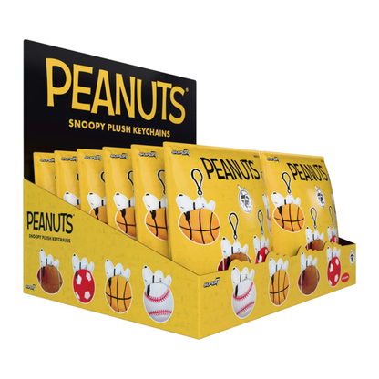 Super7 Peanuts Snoopy Sports Plush Keychain Blind Bags Assortment (Display of 12)