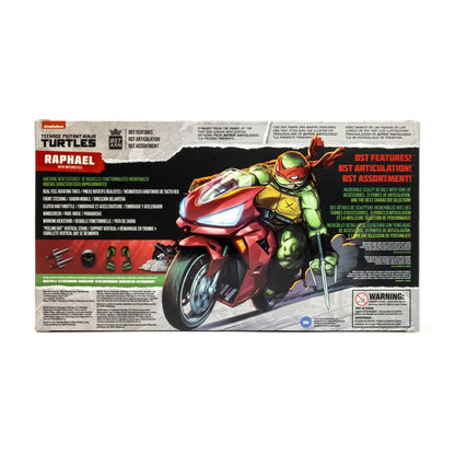 The Loyal Subjects Teenage Mutant Ninja Turtles (comics) Raphael Ninja with Red Motorcycle BST AXN Figure
