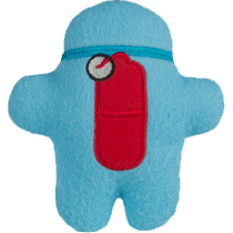 Kidrobot Shawnimals Pocket Aqua Ninja 4" Plush
