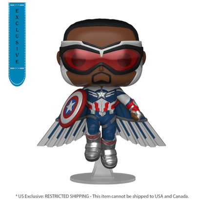 Funko Pop The Falcon and the Winter Soldier Captain America Flying US Exclusive Pop! Vinyl [RS]