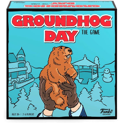 Funko Pop Groundhog Day The Game & Punxsutawney Phil Flocked US Exclusive Pop! Vinyl Bundle