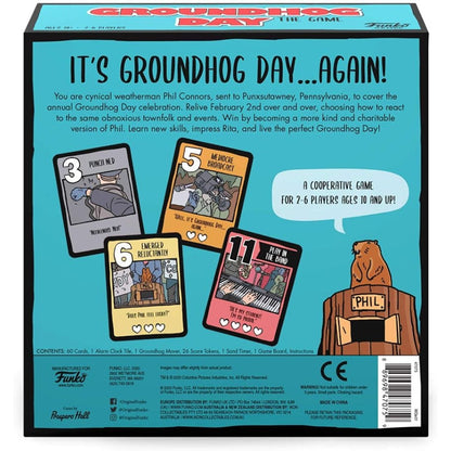 Funko Pop Groundhog Day The Game & Punxsutawney Phil Flocked US Exclusive Pop! Vinyl Bundle