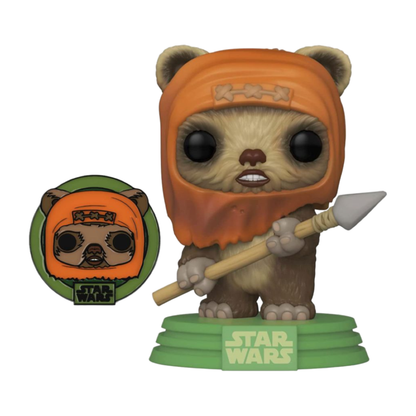 Funko Pop Star Wars Across the Galaxy: Wicket US Exclusive Pop! Vinyl with Pin [RS]