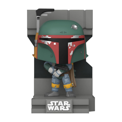 Funko Pop Star Wars Bounty Hunter Collection Boba Fett Metallic US Exclusive Pop! Deluxe Diorama [RS]