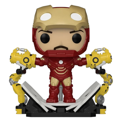 Funko Pop Iron Man 2 Iron Man Mark IV with Gantry Glow Pop! Deluxe