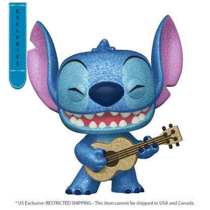 Funko Pop Lilo & Stitch Stitch with Ukelele Diamond Glitter US Exclusive Pop! Vinyl [RS]