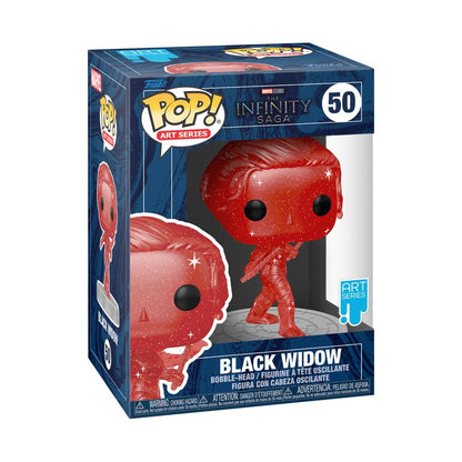 Funko Pop Marvel Infinity Saga Black Widow Red (Artist Series) Pop! Vinyl with Protector