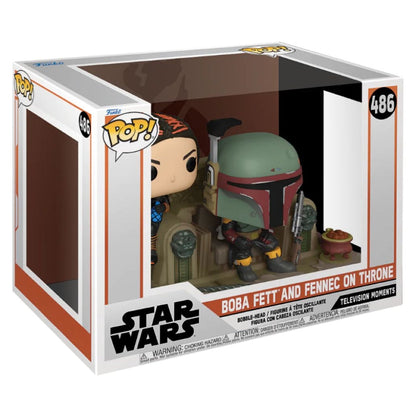 Funko Pop Star Wars: The Mandalorian Boba Fett & Fennec Shand Pop! Moment