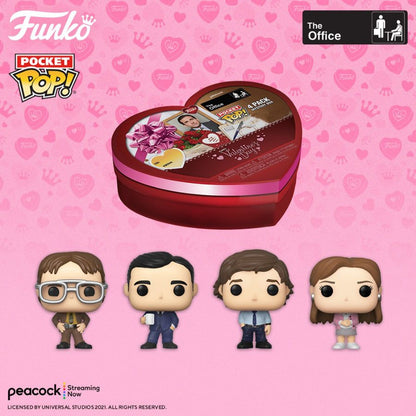 Funko Pop The Office Valentines Day US Exclusive Pocket Pop! 4 pack [RS]