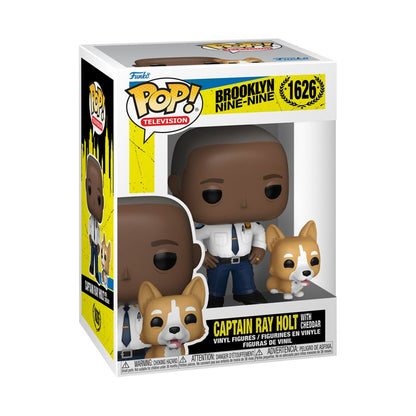 Funko Pop Brooklyn Nine Nine Captain Ray Holt with Cheddar Pop! Vinyl