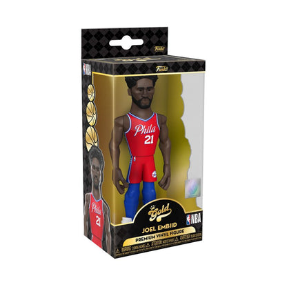 Funko Pop NBA: Sixers Joel Embiid (with chase) (CE'21) 5" Vinyl Gold