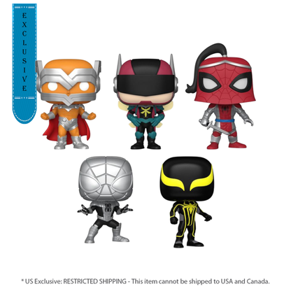 Funko Pop Marvel: Year of the Spider Spider Man US Exclusive Pop! 5 Pack [RS]