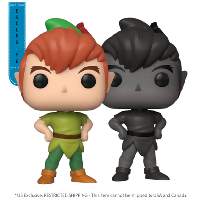 Funko Pop Peter Pan (1953) Peter Pan & Shadow US Exclusive Pop! 2 Pack [RS]