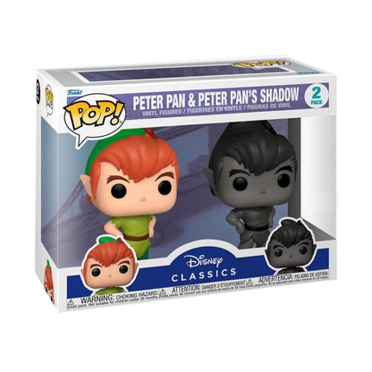 Funko Pop Peter Pan (1953) Peter Pan & Shadow US Exclusive Pop! 2 Pack [RS]