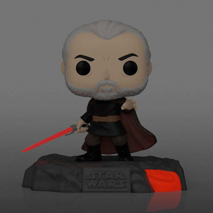 Funko Pop Star Wars Red Saber Series: Darth Tyranus Glow US Exclusive Pop! Deluxe [RS]