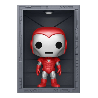 Funko Pop Marvel Comics Hall of Armor: Iron Man Model 8 Silver Centurian Metallic Pop! Deluxe