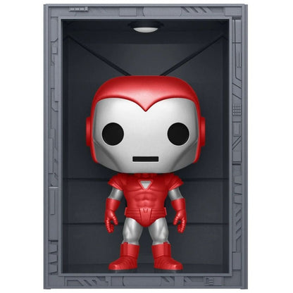 Funko Pop Marvel Comics Hall of Armor: Iron Man Model 8 Silver Centurian Metallic Pop! Deluxe