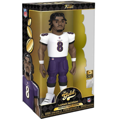 Funko Pop NFL: Ravens Lamar Jackson (with chase) 12" Vinyl Gold