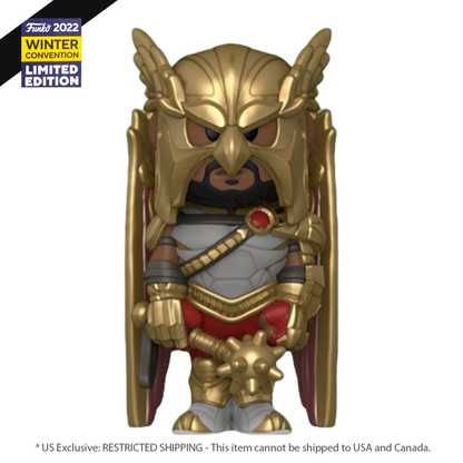 Funko Pop Black Adam (2022) Hawkman Winter Con 2022 Exclusive Vinyl Soda [RS]