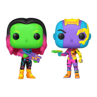 Funko Pop Guardians of the Galaxy: Vol 2 Gamora & Nebula Black Light US Exclusive Pop! 2 Pack [RS]