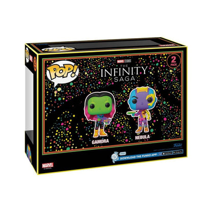 Funko Pop Guardians of the Galaxy: Vol 2 Gamora & Nebula Black Light US Exclusive Pop! 2 Pack [RS]
