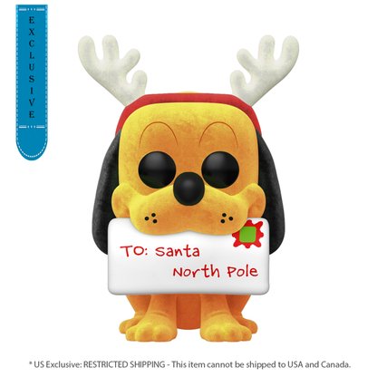 Funko Pop Disney Pluto Holiday US Exclusive Flocked Pop! Vinyl [RS]