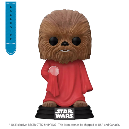 Funko Pop Star Wars Chewbacca with Robe Flocked US Exclusive Pop! Vinyl [RS]