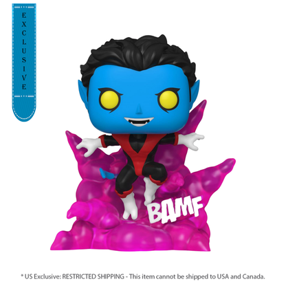 Funko Pop Marvel Comics Nightcrawler Teleporting Glow US Exclusive Pop! Deluxe [RS]